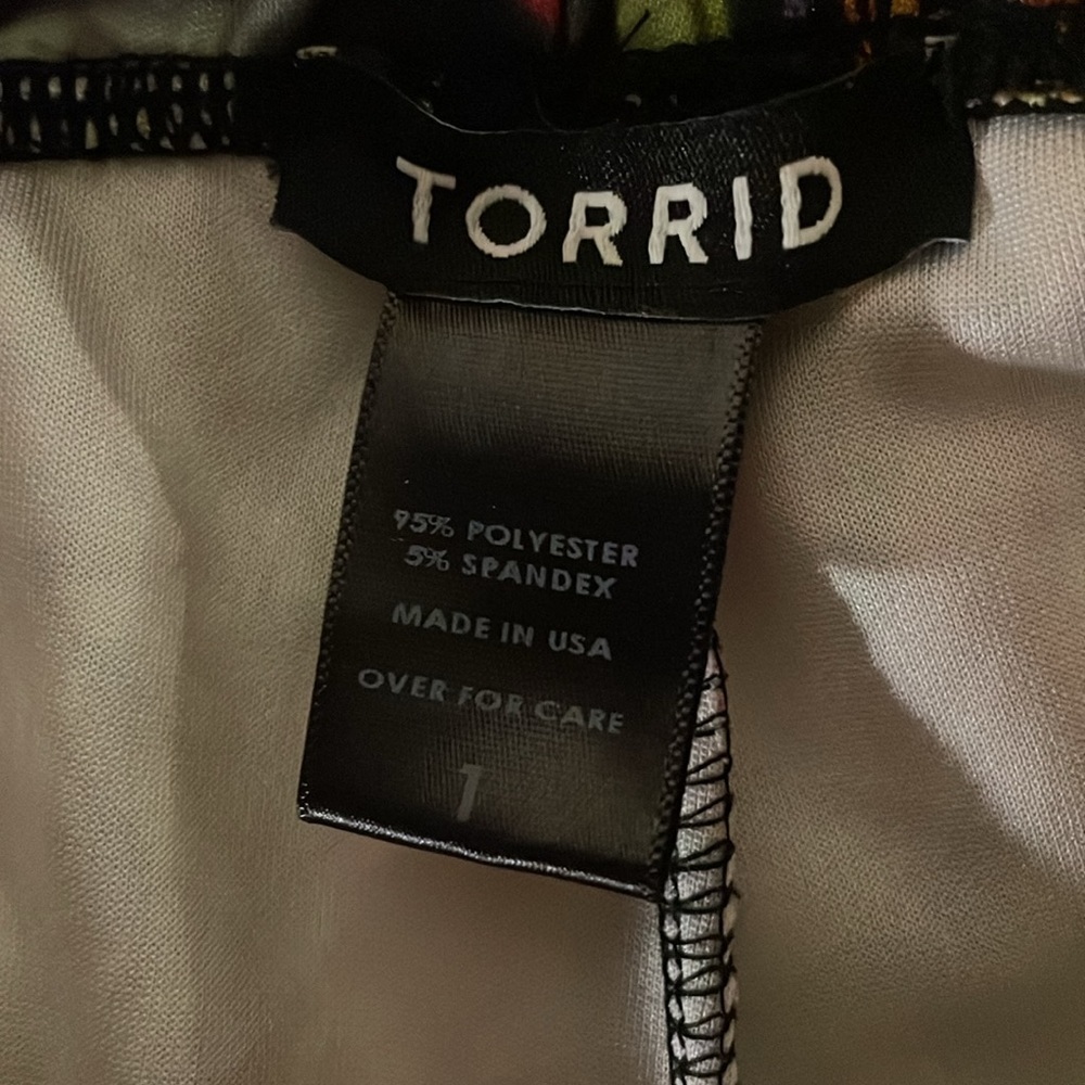 Torrid colorful leggings size 1 - Picture 3 of 3